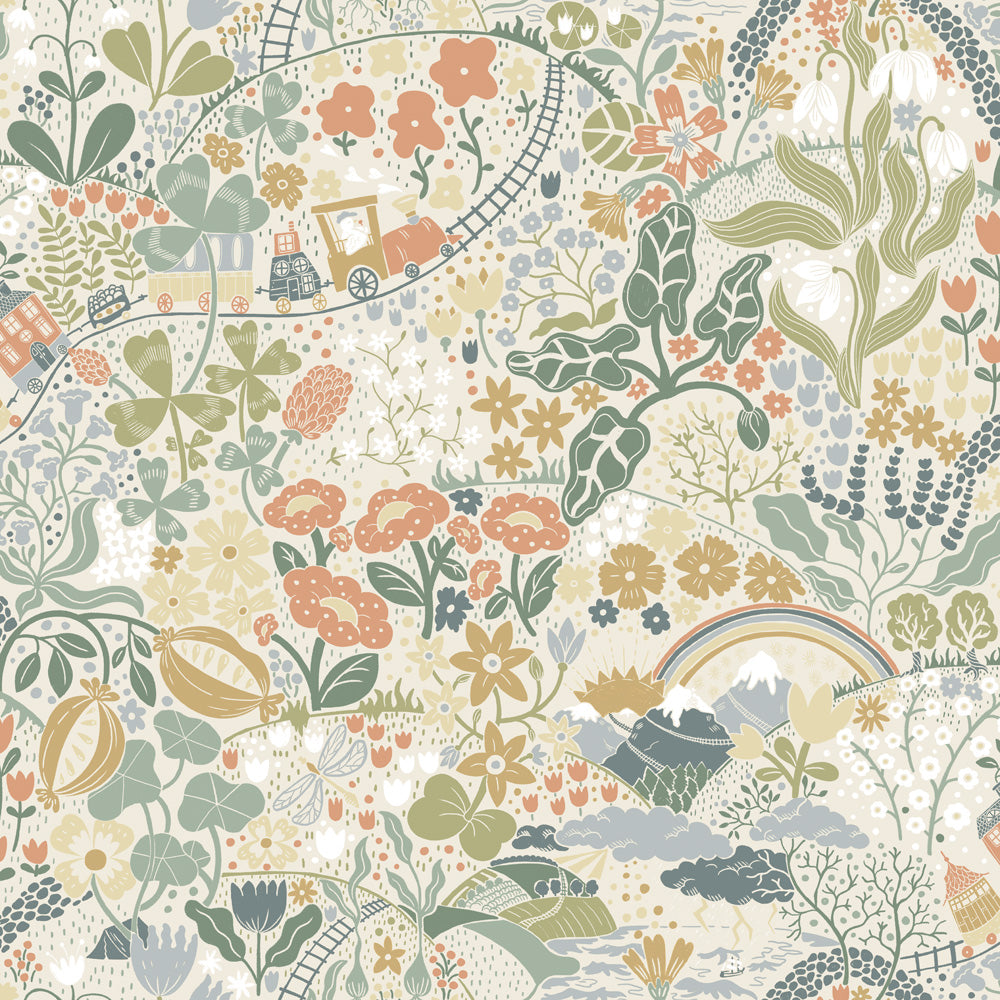 Midbec Tapete - Tåget – 29029 - Beige