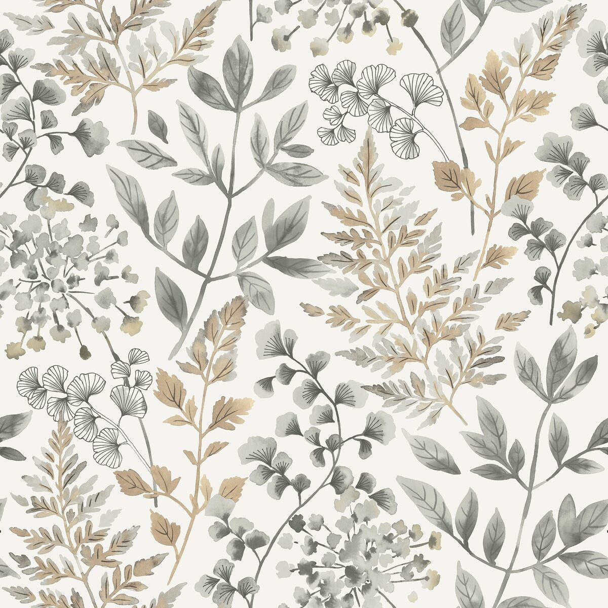 Borastapeter Wallpaper - Sigrid - Golden Brown