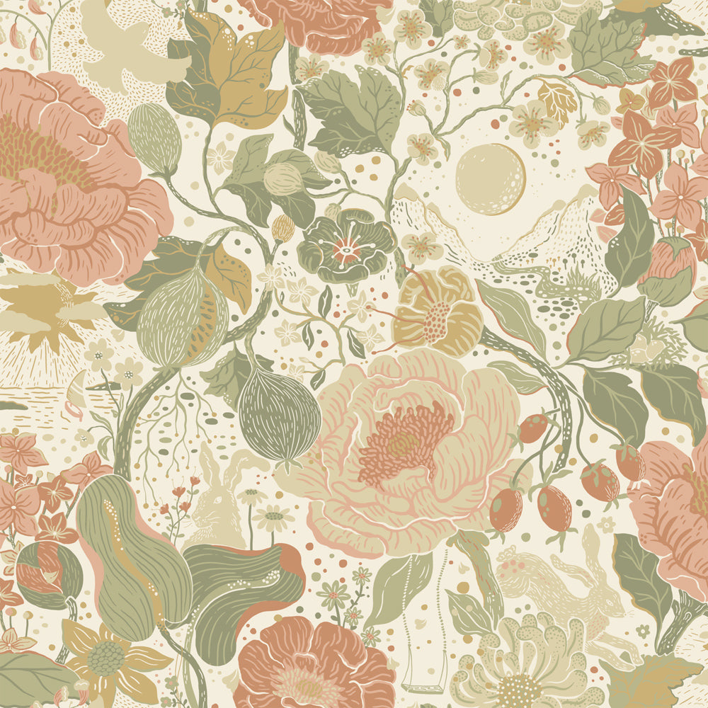 Midbec behang - Växa - Beige (UITVERKOOP)