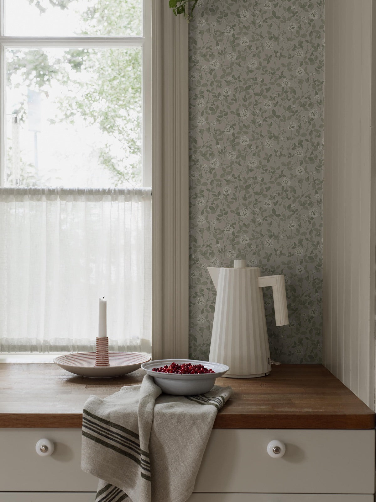 Borastapeter Tapete - Klöver - Beige