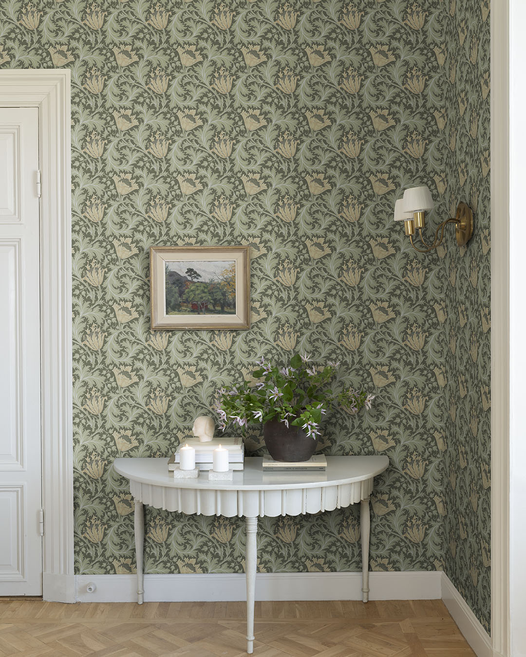 William Morris Tapete - Anemone - Grün & Gelb