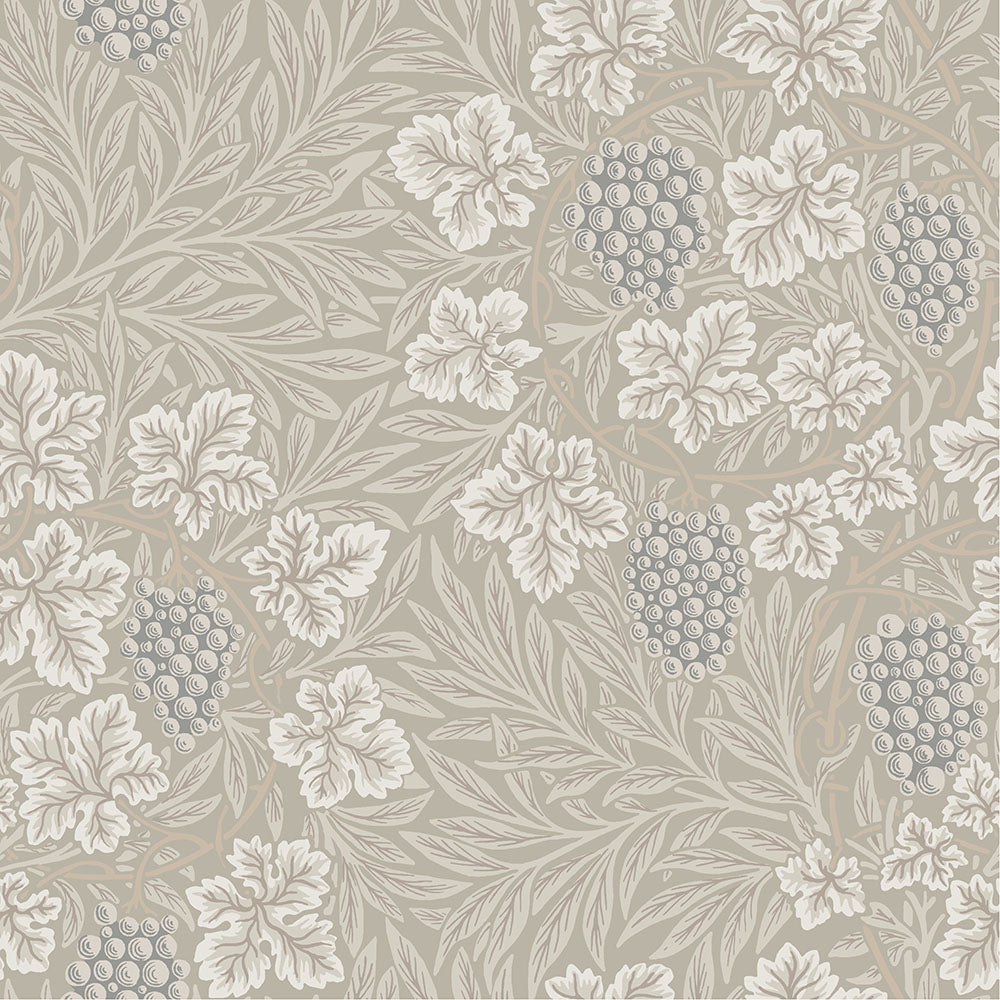 William Morris Tapete - Weinrebe - Grau