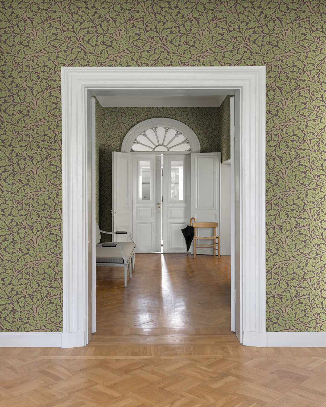 William Morris Tapete - Eiche - Pflaumenlila