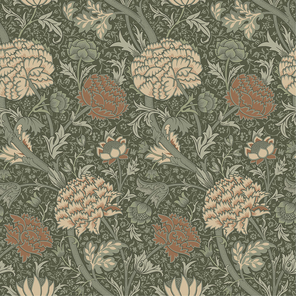 William Morris Behang - Cray - Terracotta