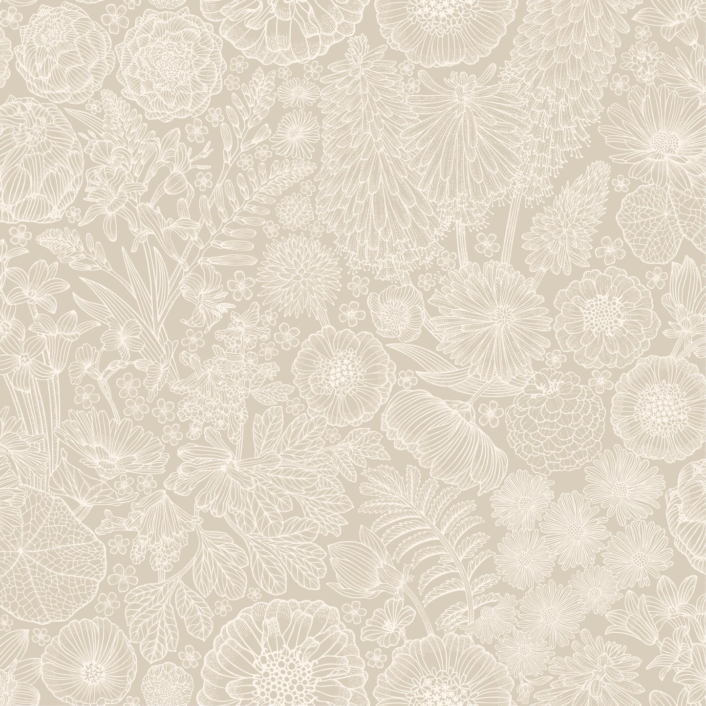 Summer Gray Behang - August - Beige