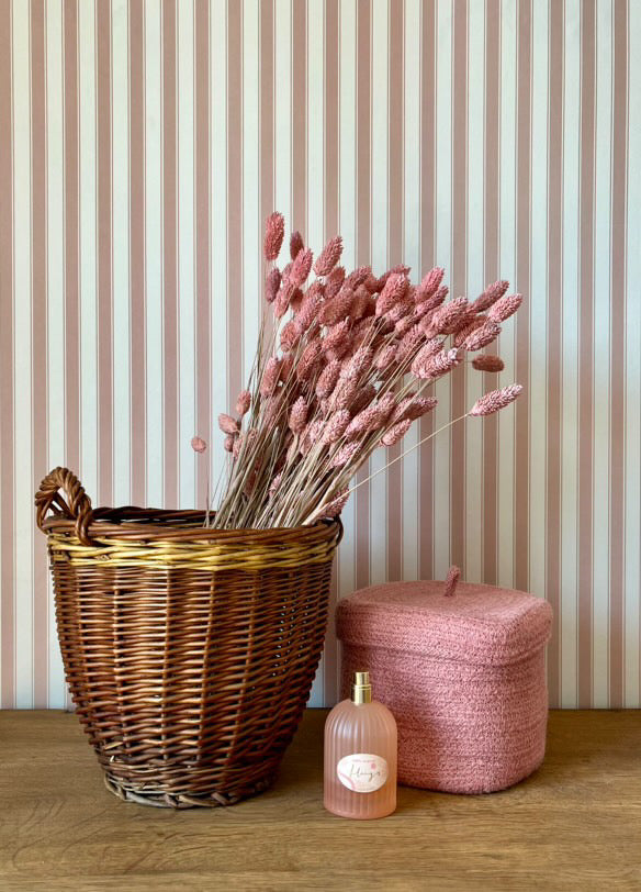 Behang Strepen - Frans - Roze