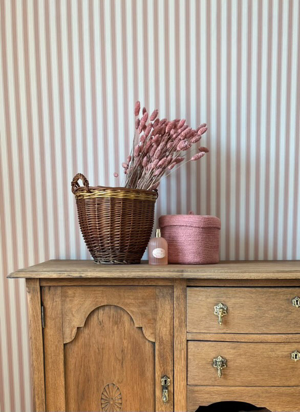 Behang Strepen - Frans - Roze