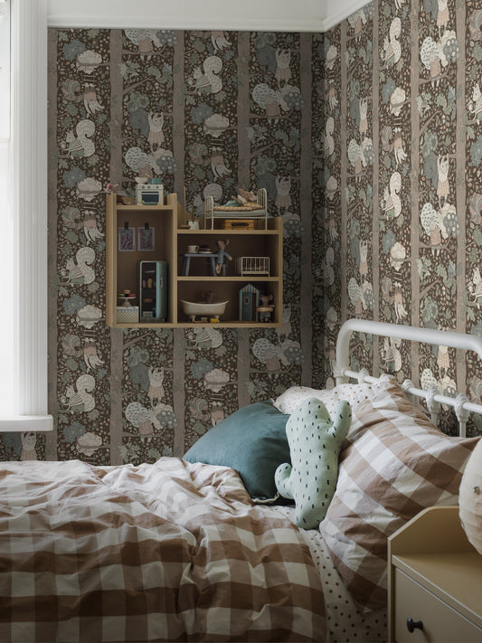 Borastapeter Tapete - Charlie - Braun