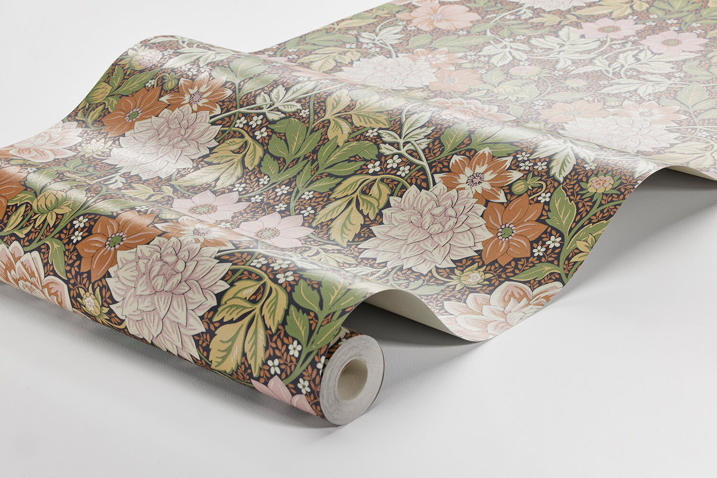 Borastapeter Behang - Dahlia Garden - Bruin & Groen