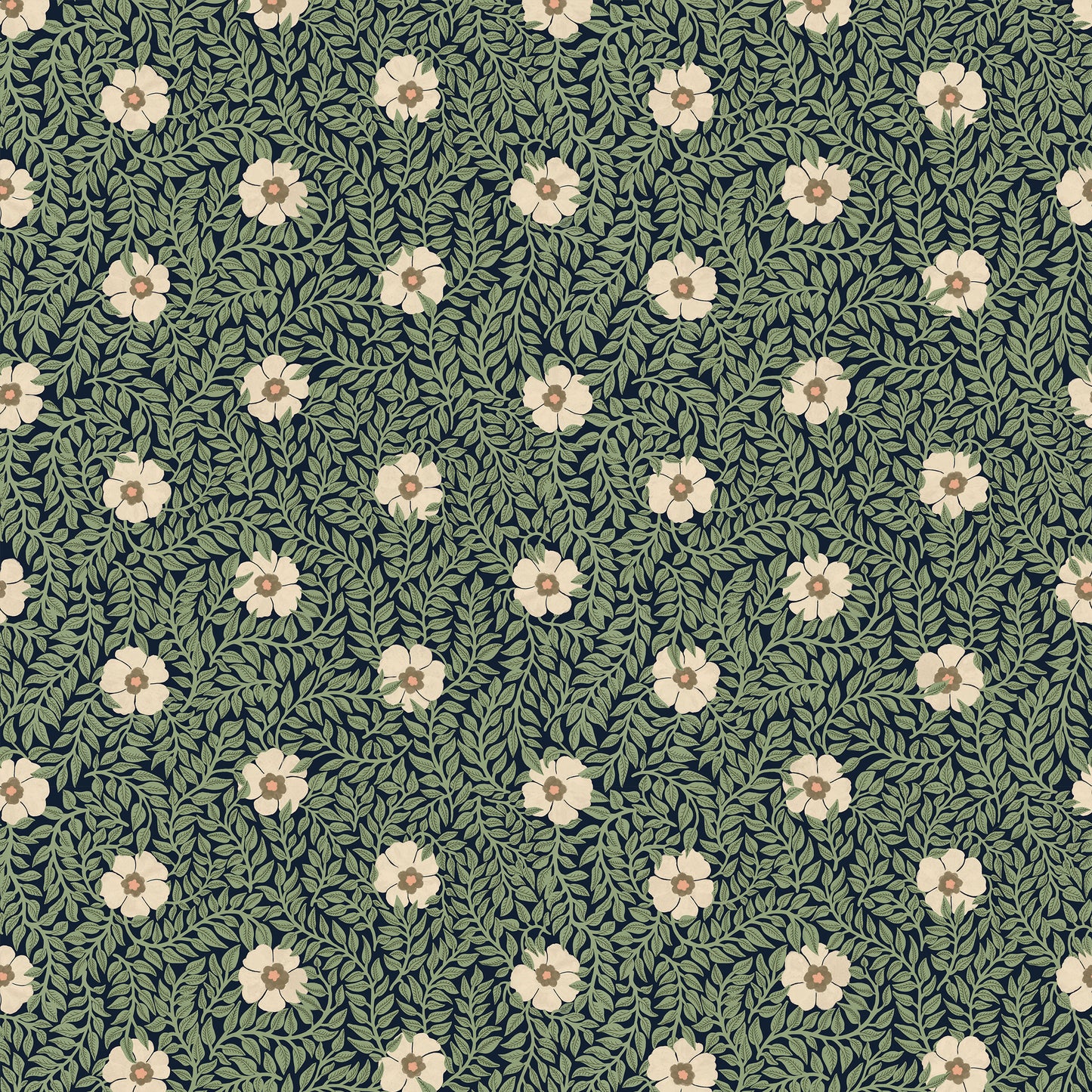 Summer Gray Tapete - Kicki - Grün & Creme