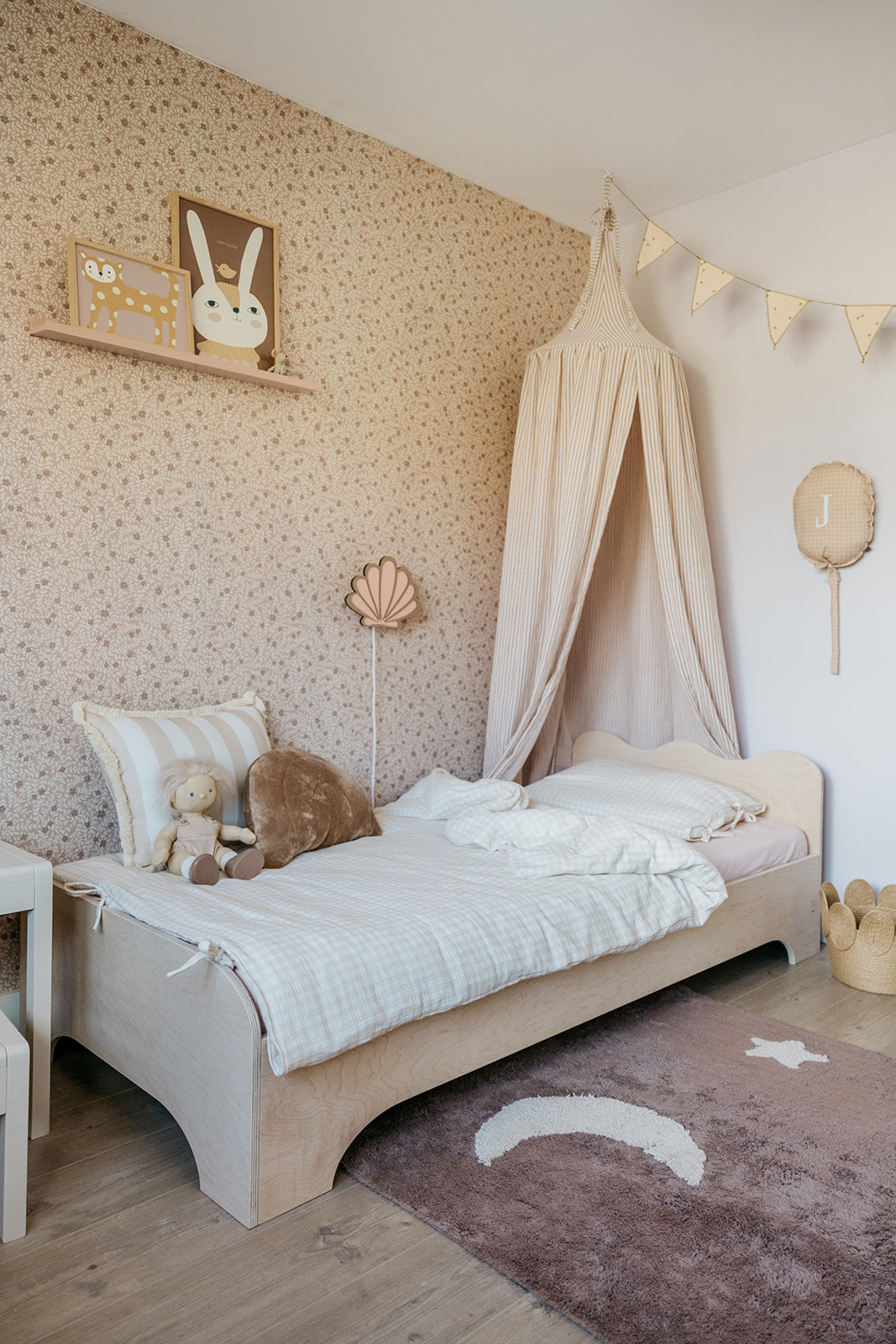 Summer Gray Behang - Lief - Blush