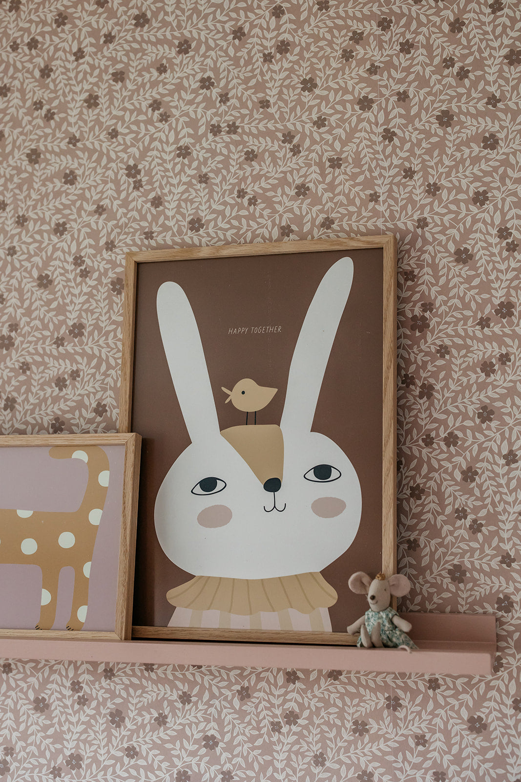 Summer Gray Behang - Lief - Blush