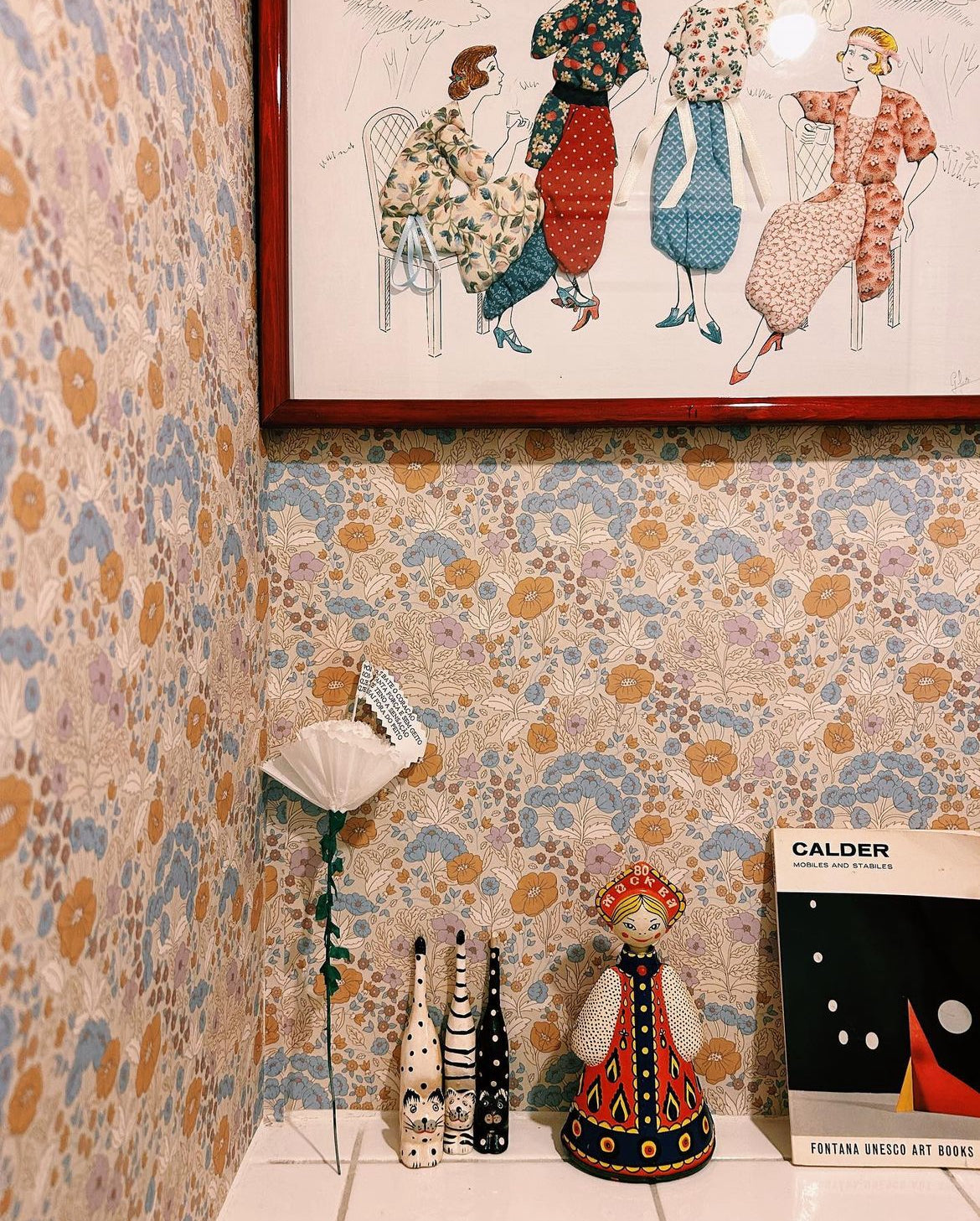 Summer Gray Behang - Doris - Lila & Mosterd