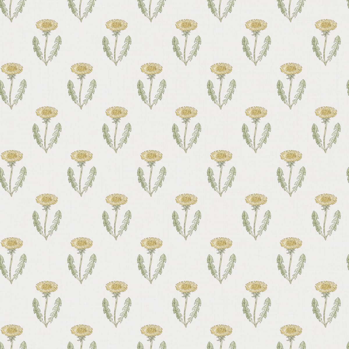 Sandberg Wallpaper - Maskrosen, Frühlingsgrün