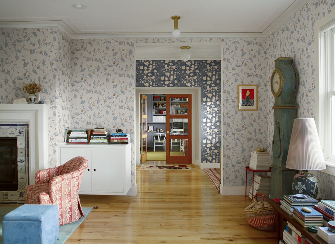 Sandberg Behang - Elmire, Zacht Blauw - S10148