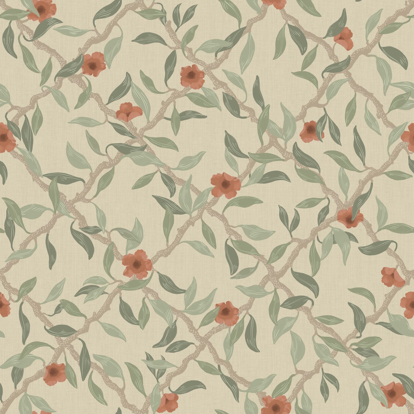 Peel & Stick Tapete - Espalier - Beige