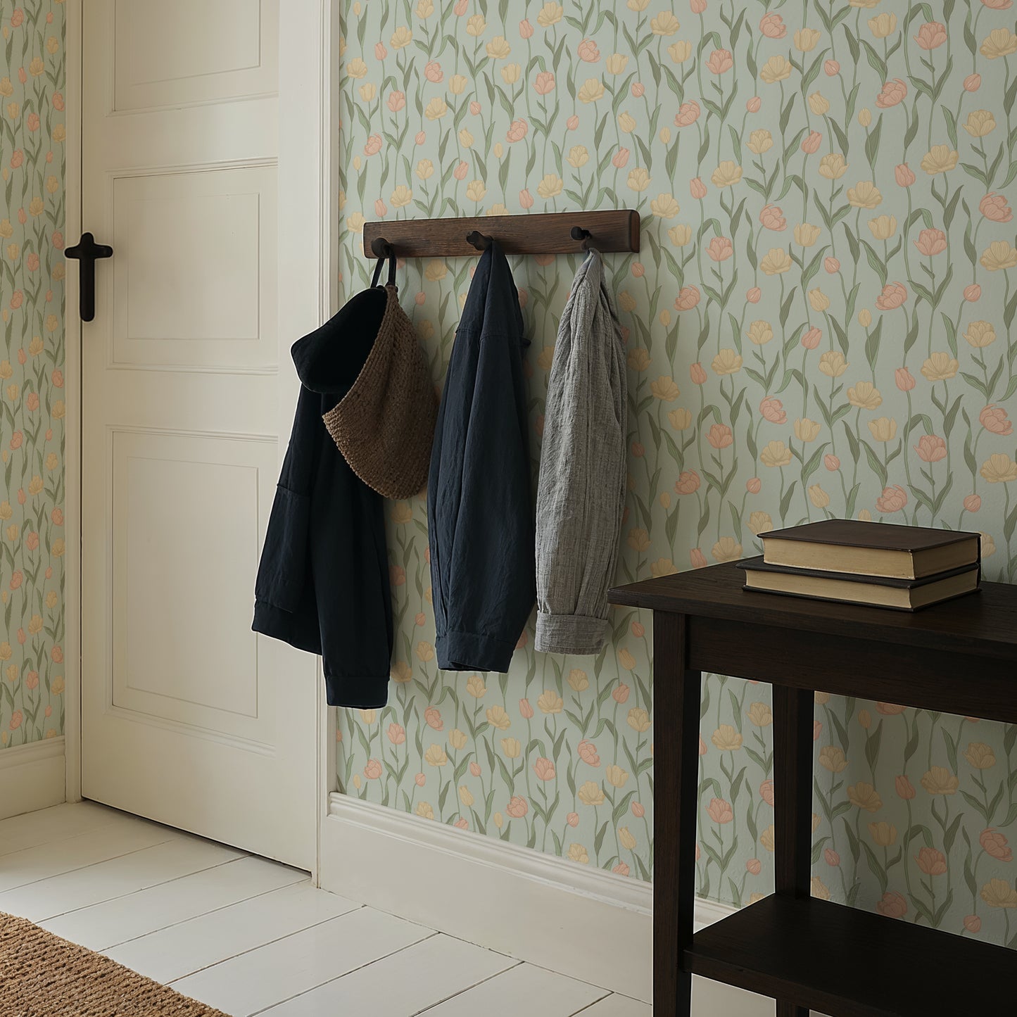 Summer Gray Wallpaper - Fjädra - Sky Blue