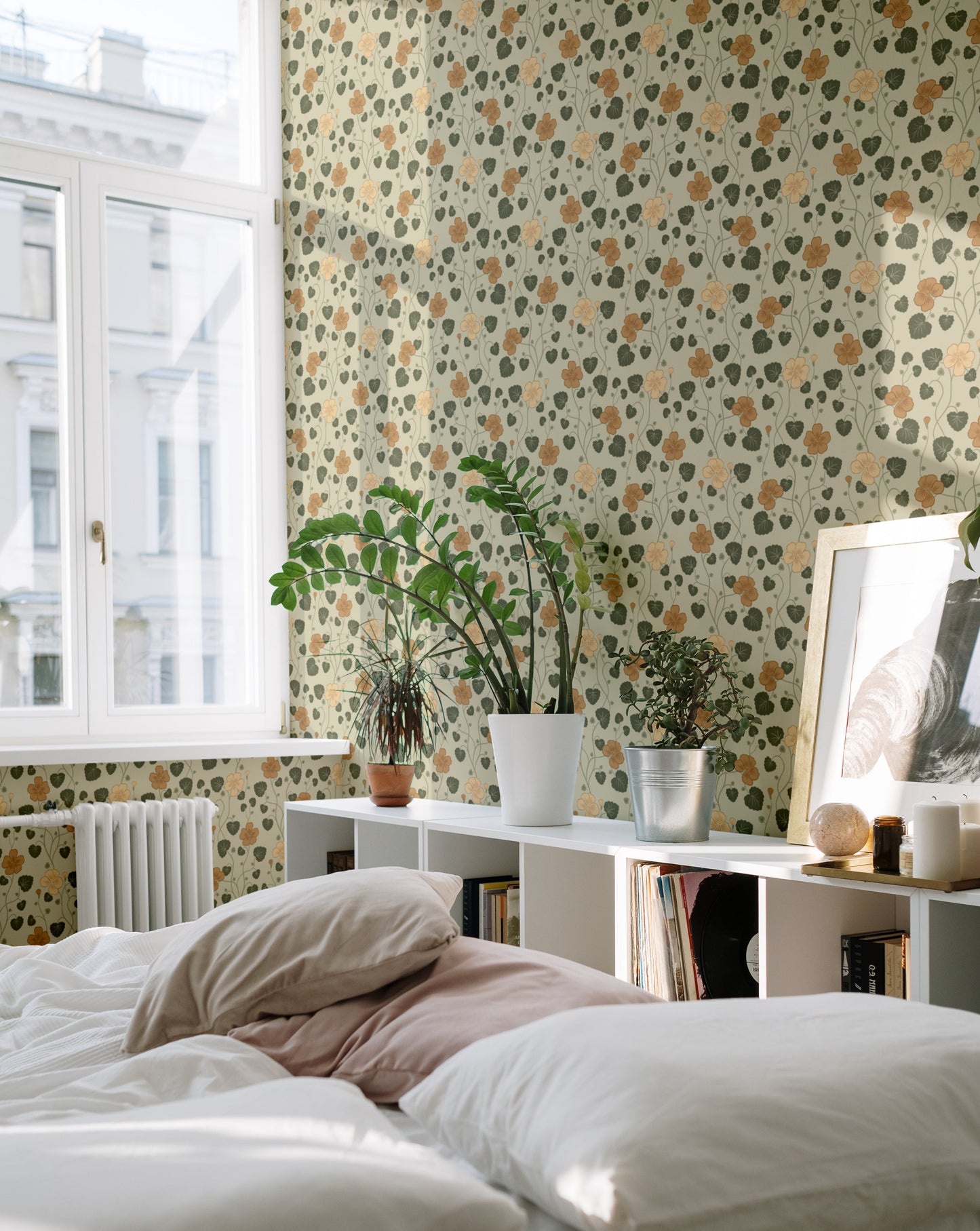 Summer Gray Wallpaper - Hallie - Cream
