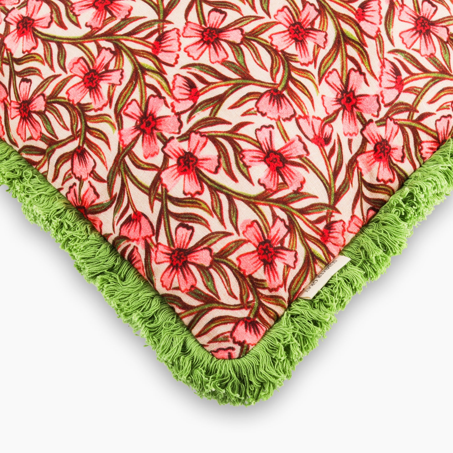 Linen Cushion Cover - Summer Gray - Sweet India Pink