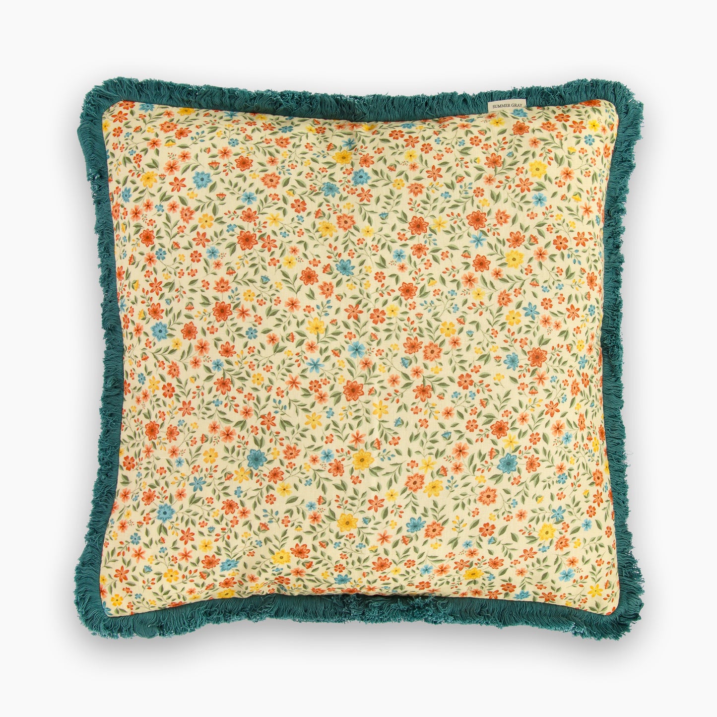 Linnen kussenhoes - Summer Gray - Freja Confetti
