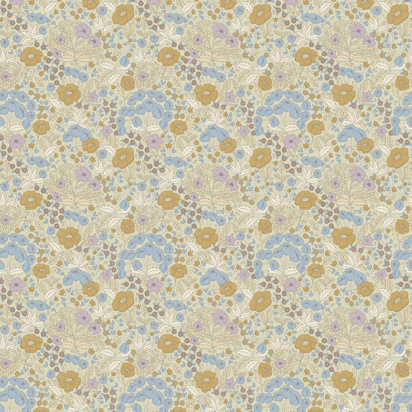 Summer Gray Behang - Doris - Lila & Mosterd