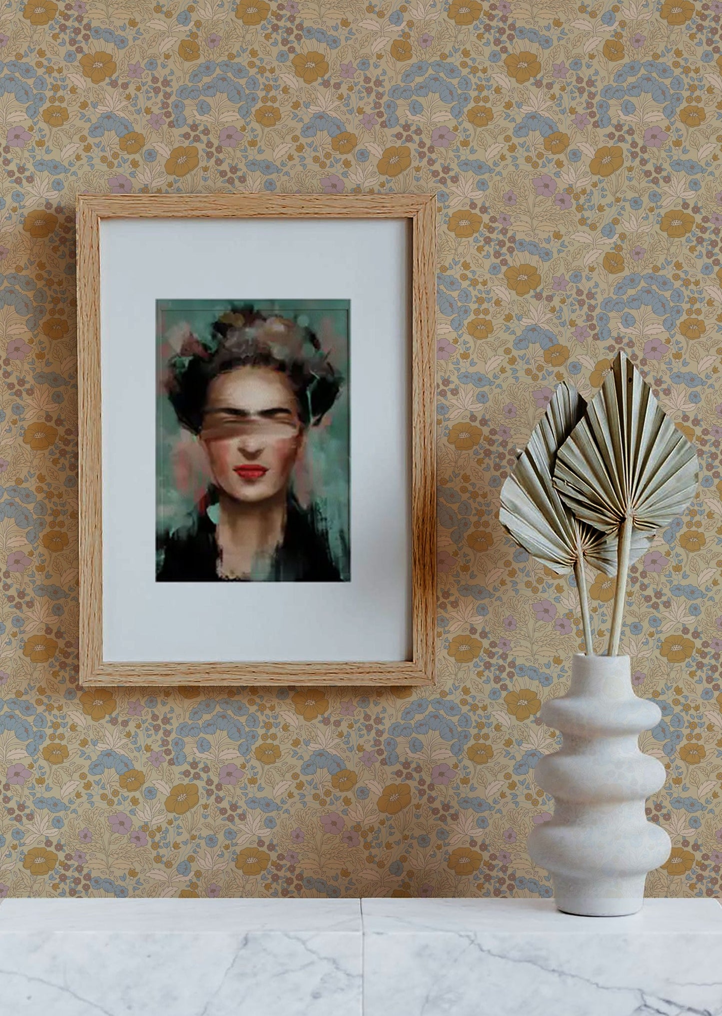Summer Gray Behang - Doris - Lila & Mosterd