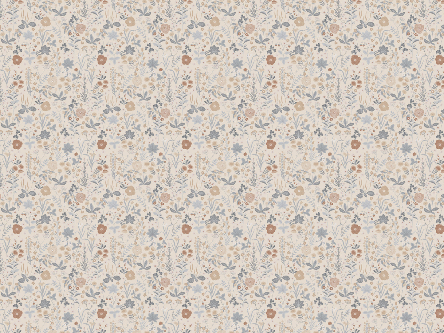 Summer Gray Tapete - Blomstre - Erde