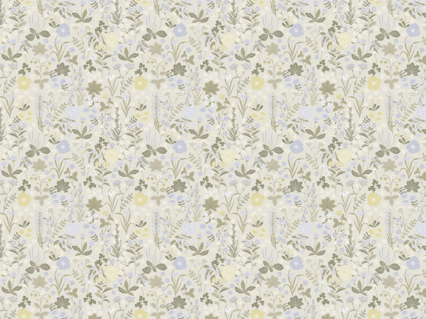 Summer Gray Wallpaper - Blomstre - Mist