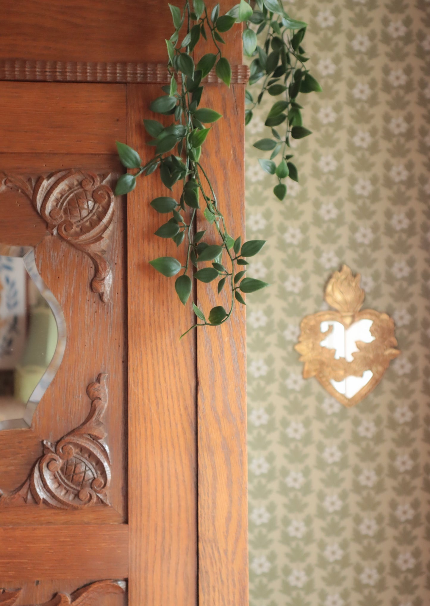 Summer Gray Behang - Wood Anemone - Beige