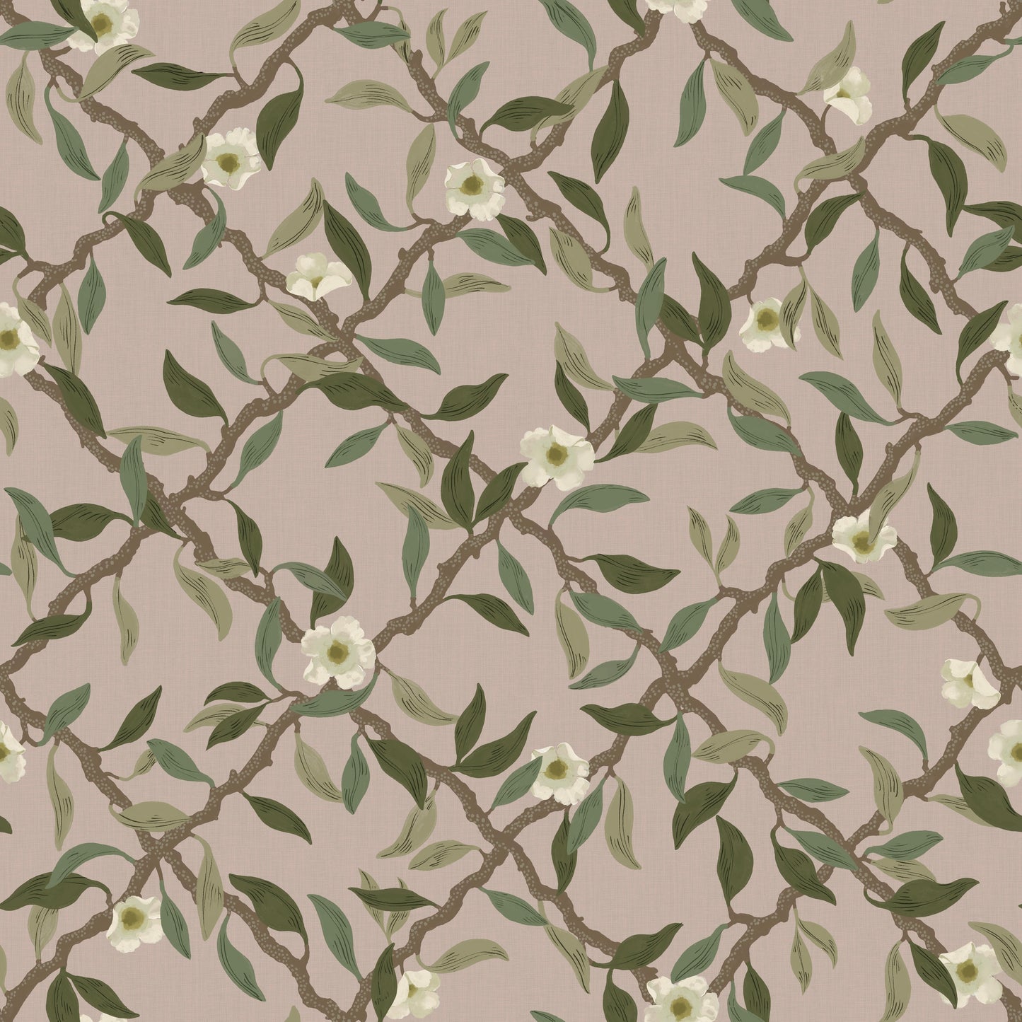 Summer Gray Tapete - Espalier - Staubiges Rosa