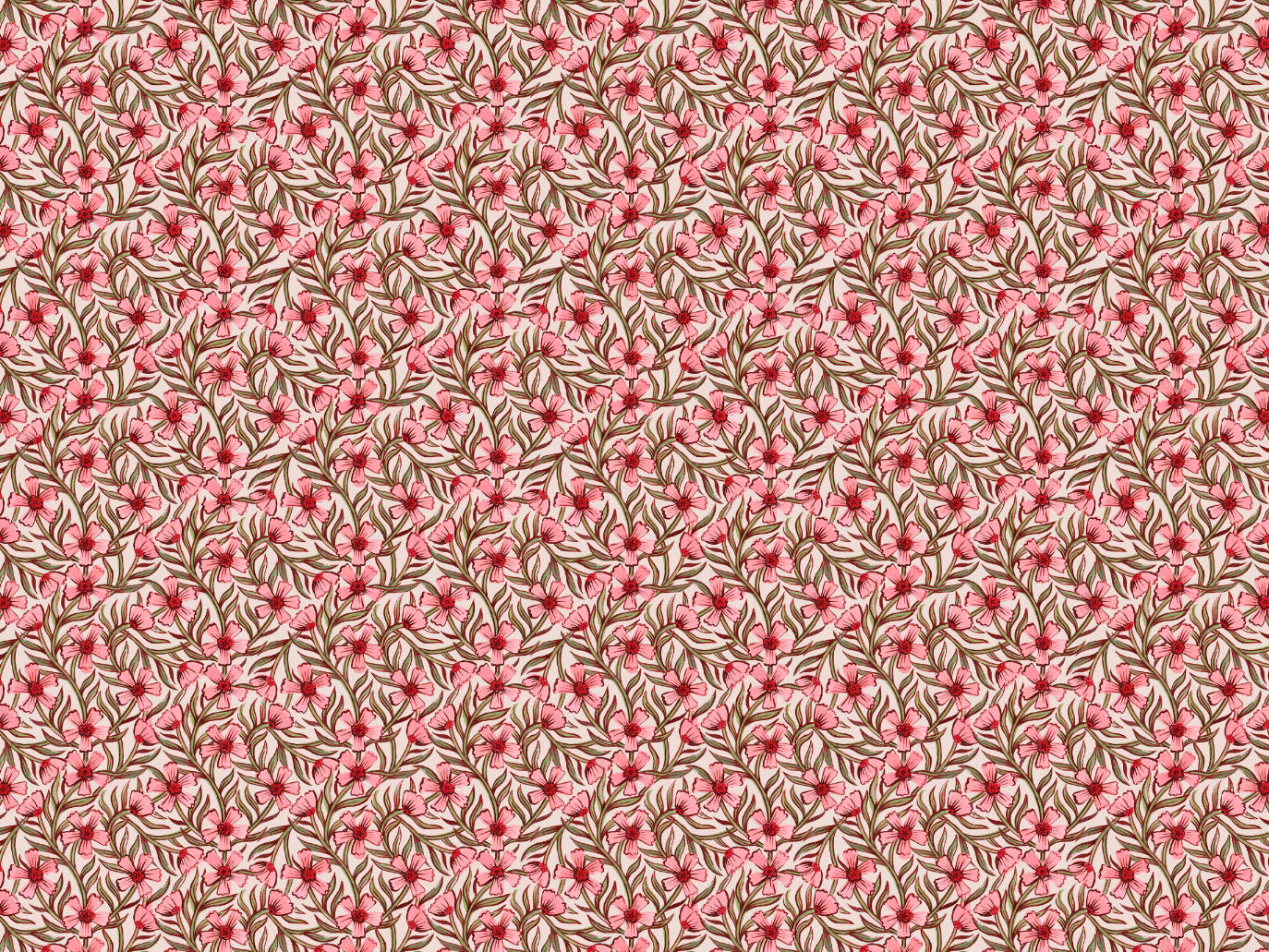 Summer Gray Tapete - Süßes Indien - Rosa