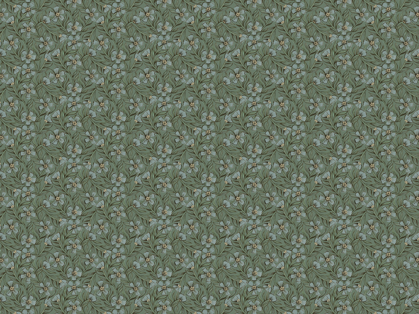 Summer Gray Wallpaper - Sweet India - Blue & Green