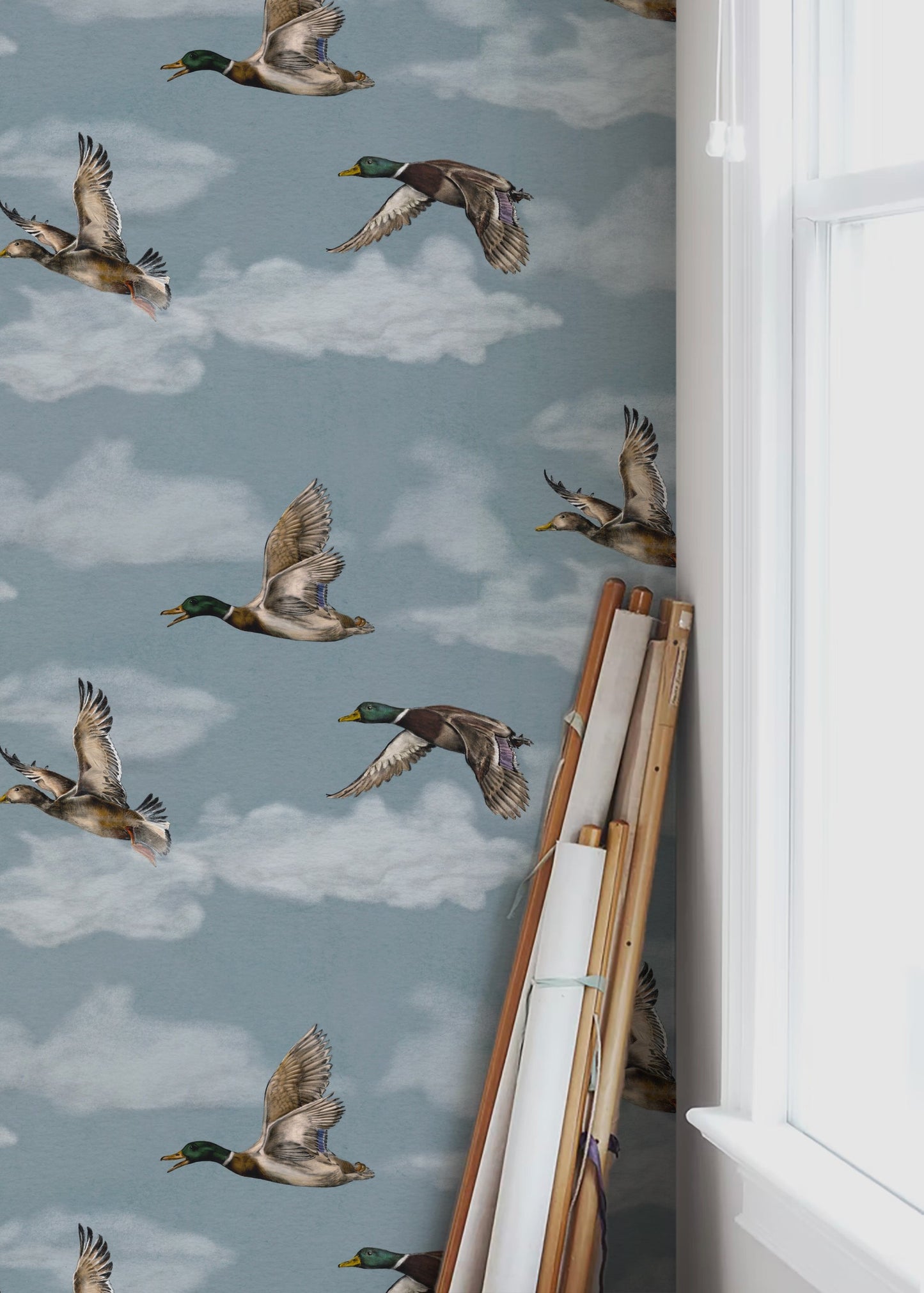 Summer Gray Tapete - Voyage - Winter Blau