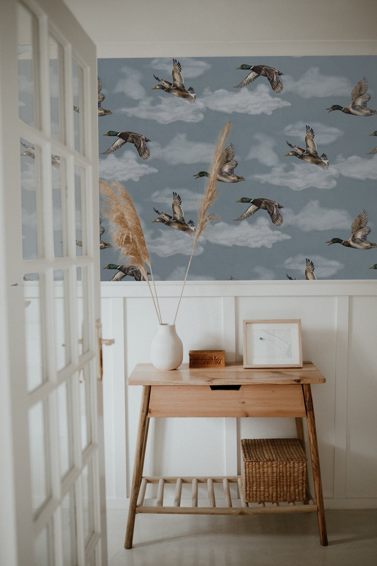 Summer Gray Tapete - Voyage - Winter Blau
