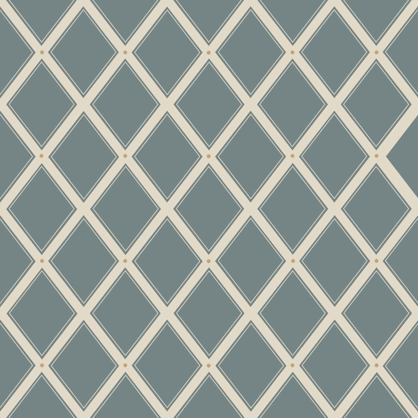 Summer Gray Tapete - Gitter - Blau