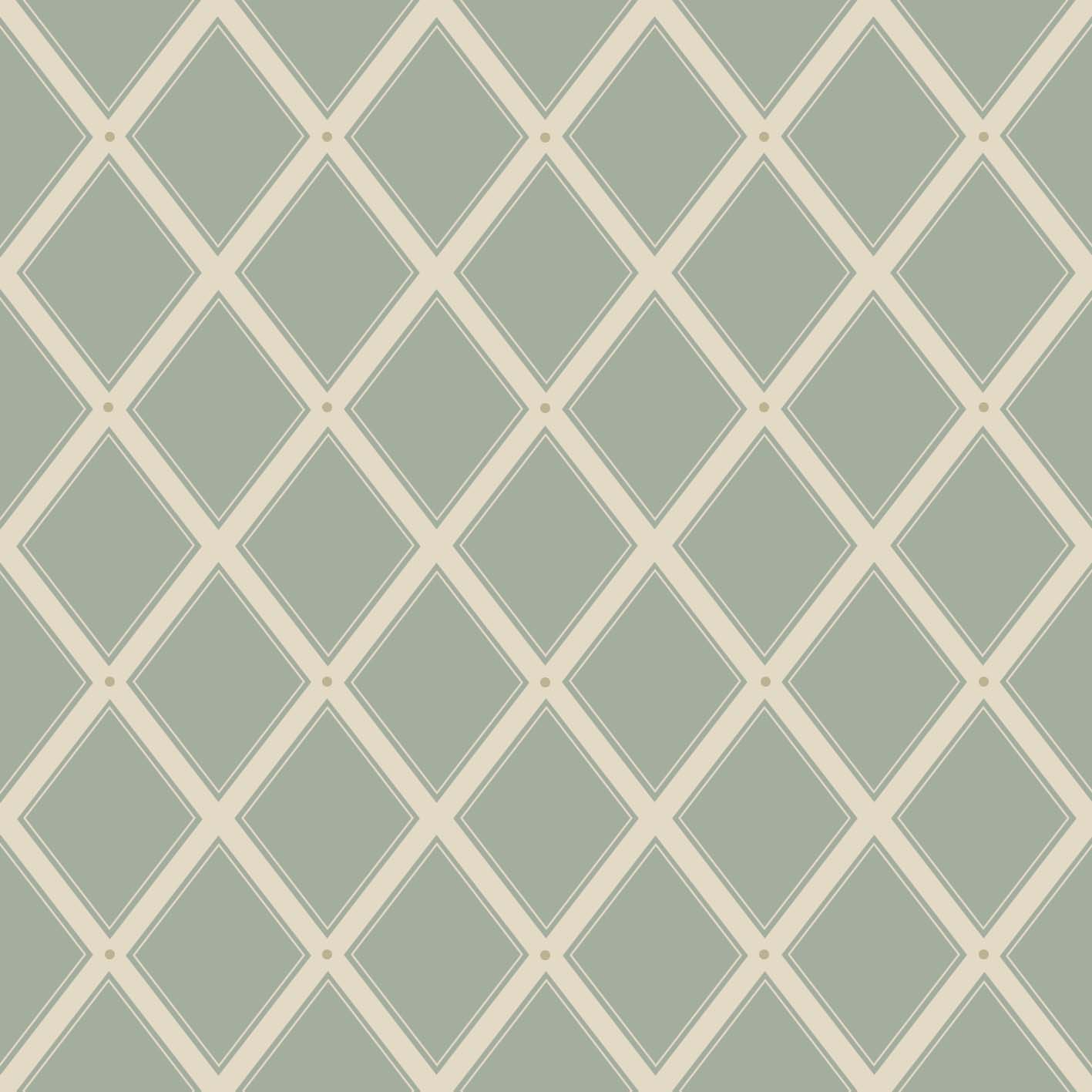 Summer Gray Tapete - Gitter - Grün