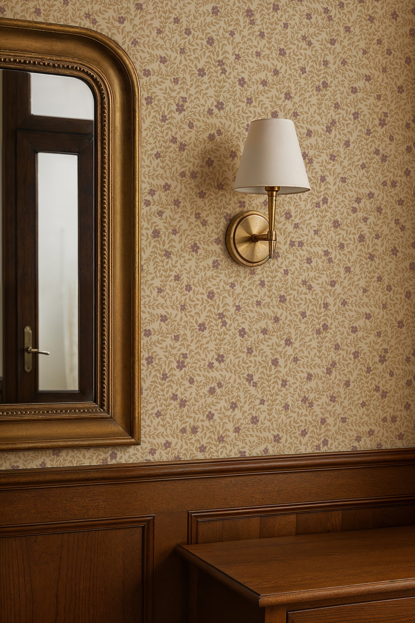 Summer Gray Behang - Lief - Violet