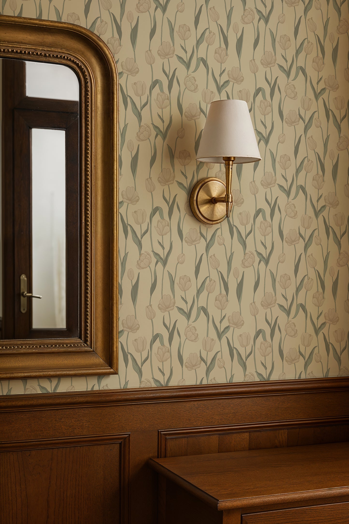 Summer Gray Wallpaper - Fjädra - Beige