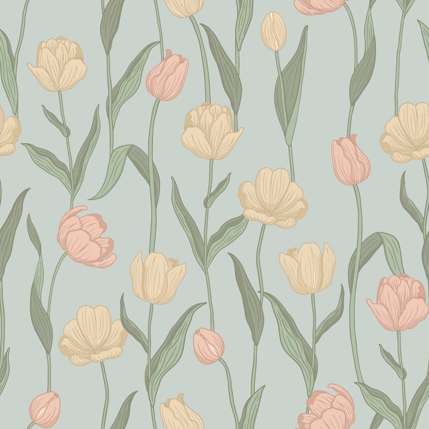 Summer Gray Wallpaper - Fjädra - Sky Blue