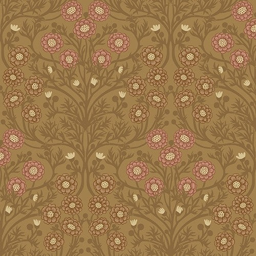 Midbec wallpaper - Bellis - Mustard & Pink