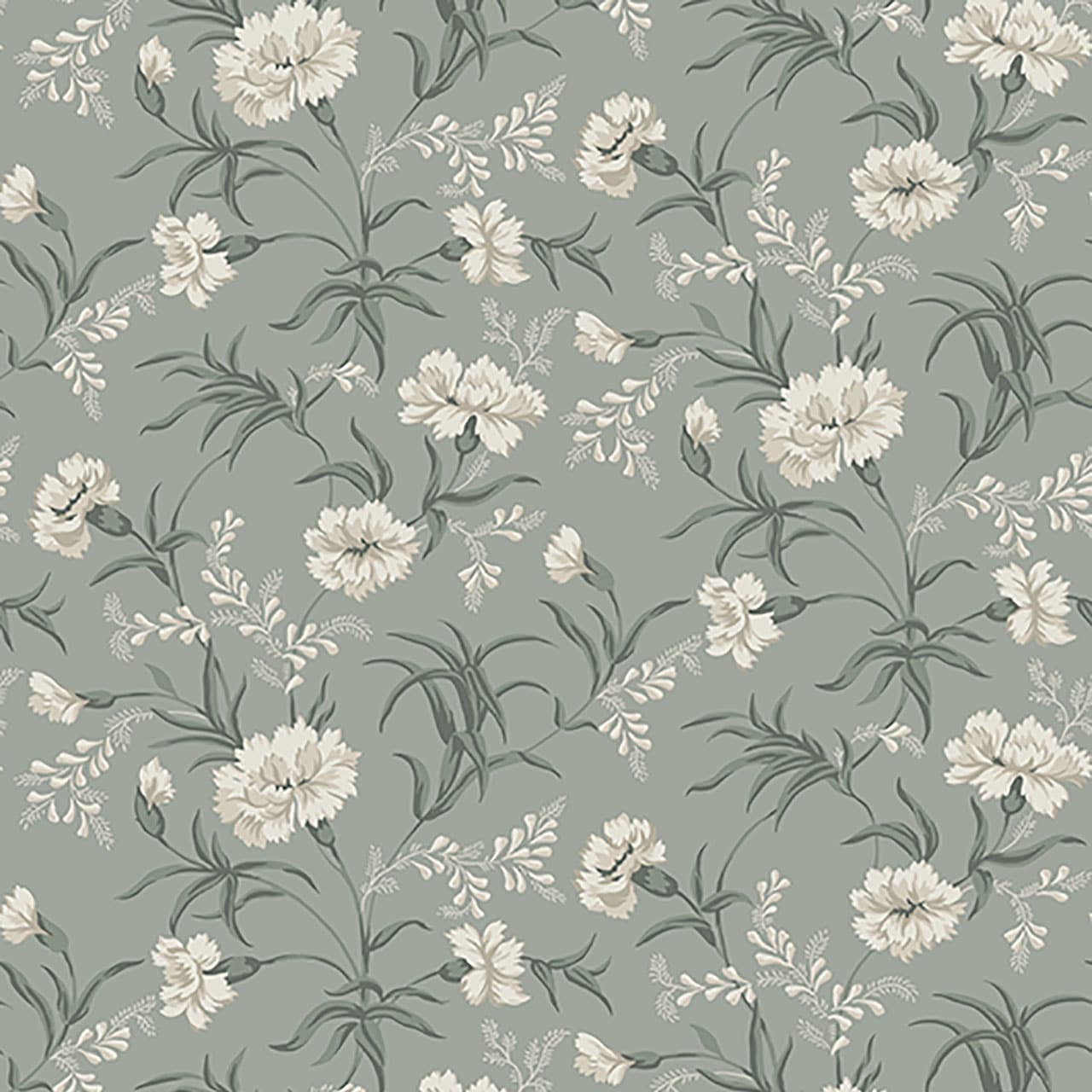 Sandberg Wallpaper - Emilie Garten Grün
