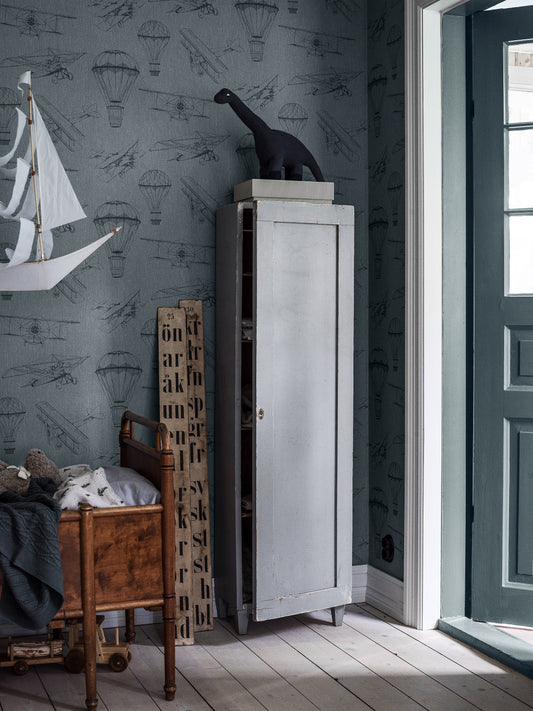 Borastapeter Tapete - Bon Voyage - Blau