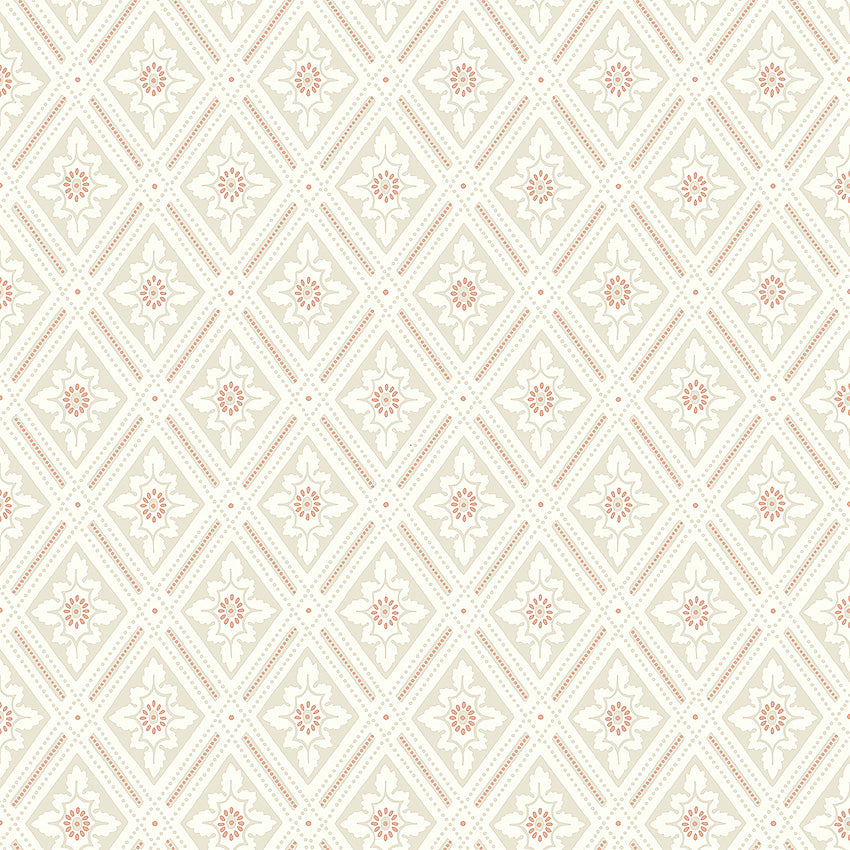 Bloemenbehang - Bloemen Trellis - Klassiek patroon