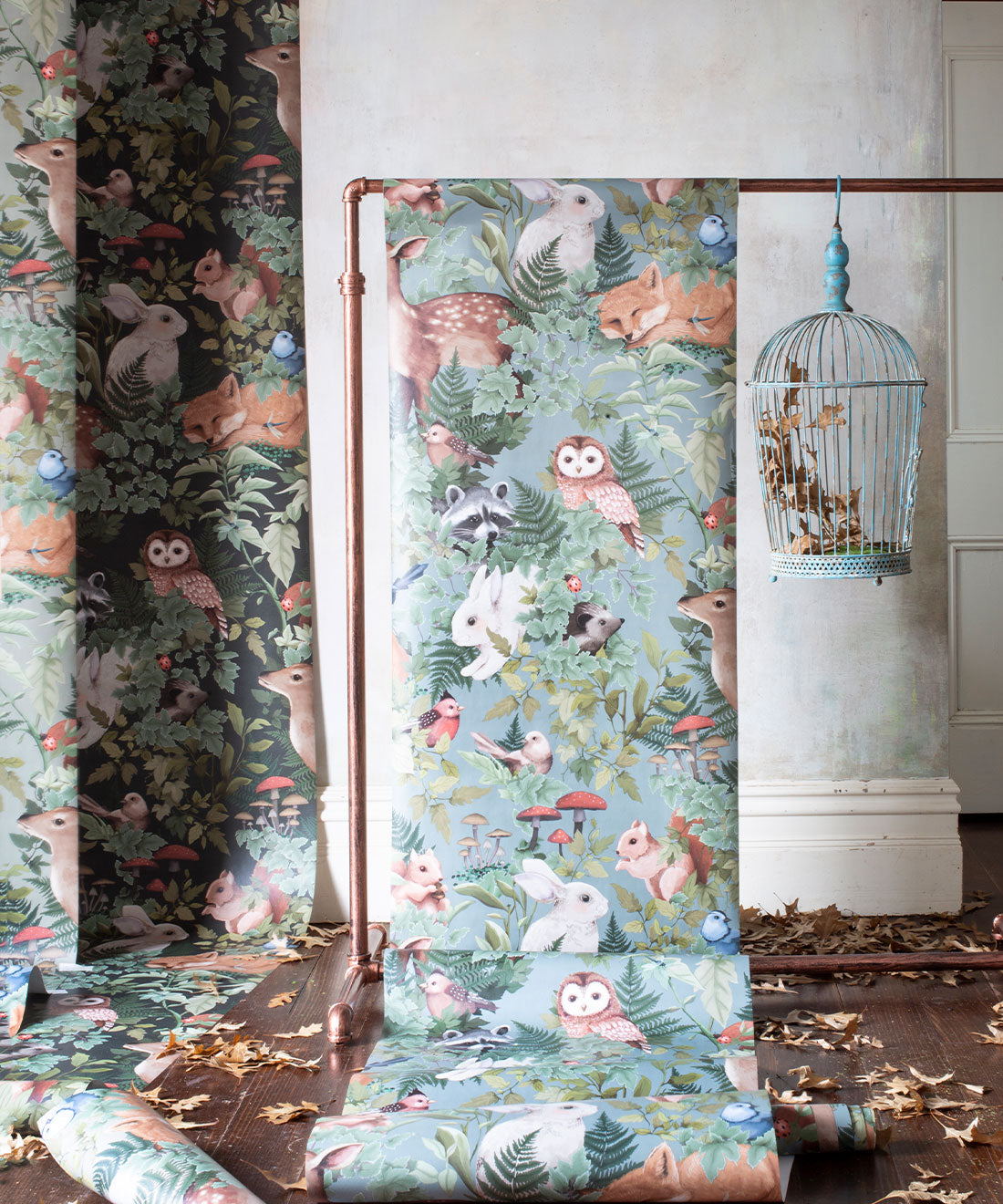 Kinderzimmer Tapete - In the Woods von Fleur Harris - Chateau