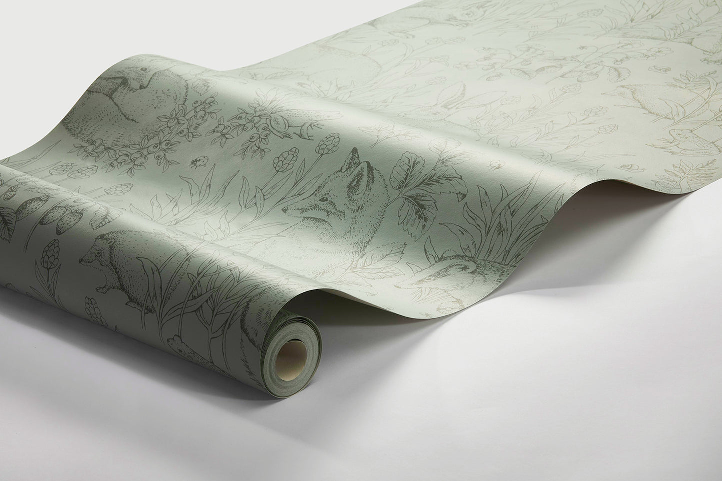 Kwekerij Behang - Forest Friends - Groen & Zwart