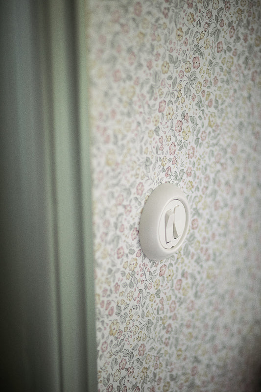 Borastapeter Tapete - Jasmin - Pink & Gelbe Blumen