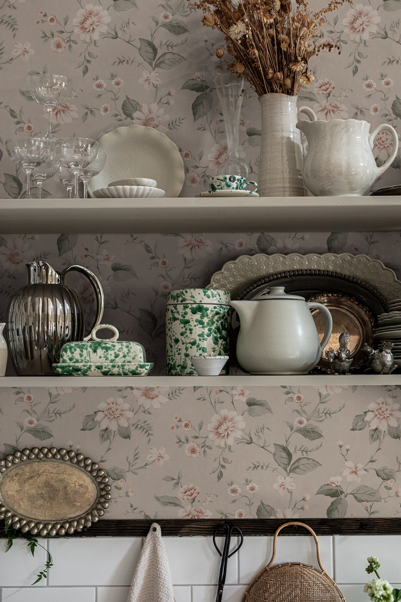 Borastapeter Behang - Laura's Cottage - Dusty Pink