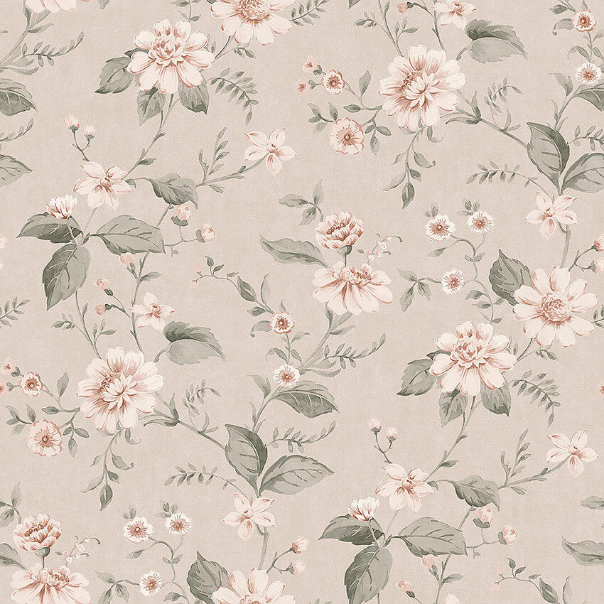 Borastapeter Behang - Laura's Cottage - Dusty Pink
