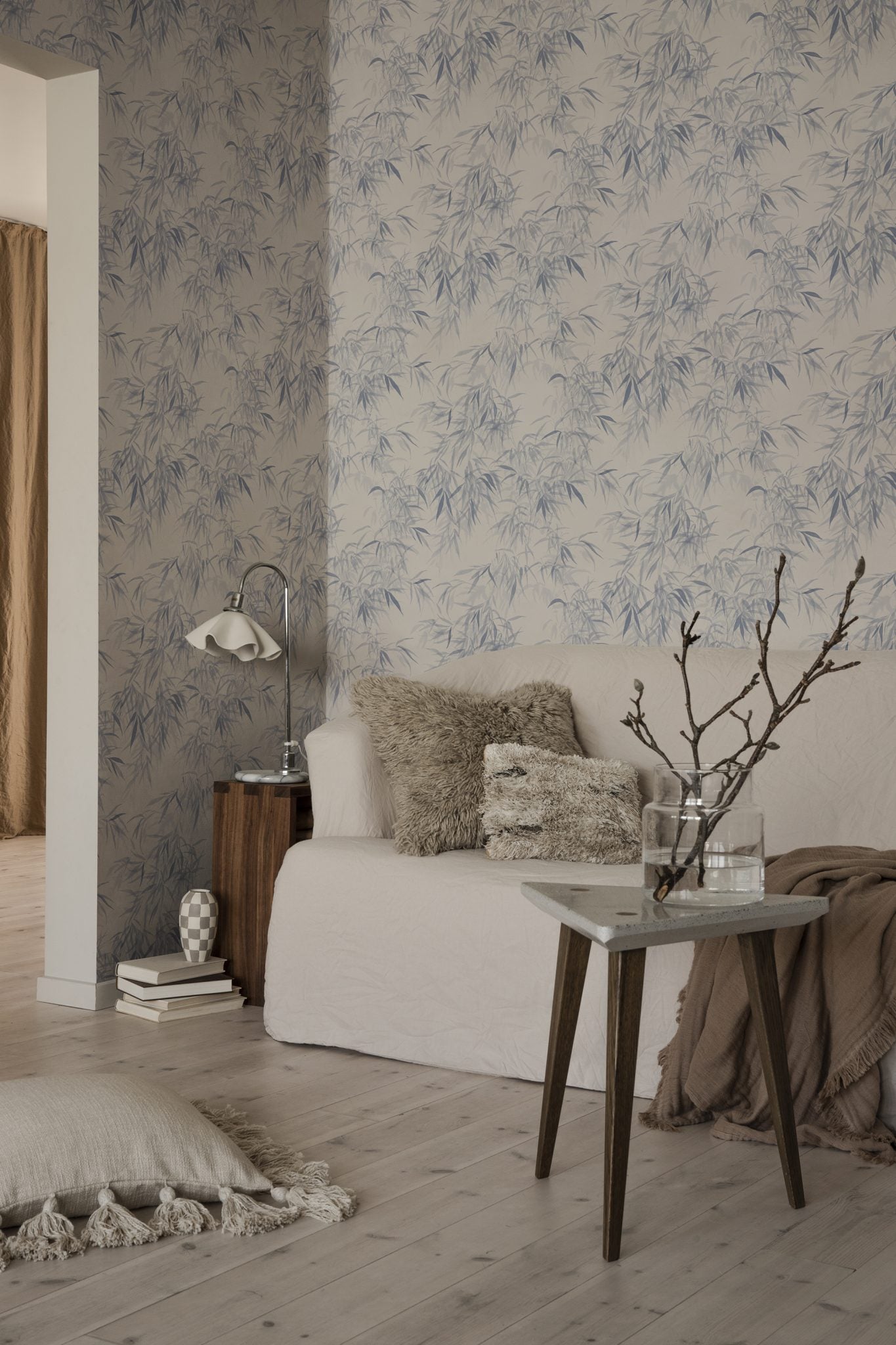 Behang - Jon - Indigoblauw