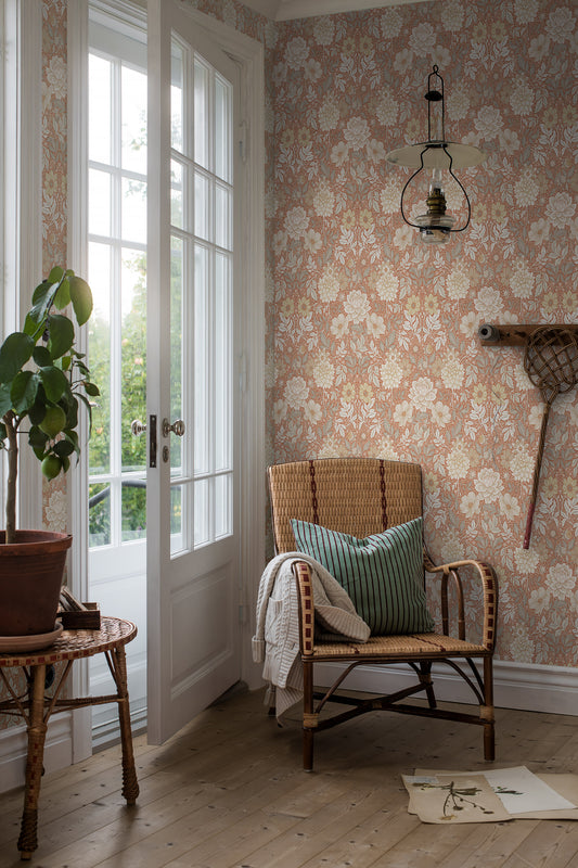 Borastapeter Tapete - Dahlia Garten 7688 - Orange